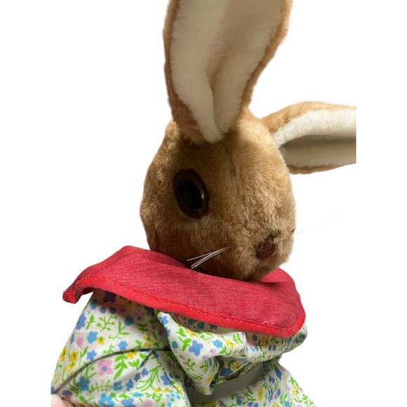 Vintage Beatrix Potter Mrs. Rabbit 1972 Stuffed Animal Toy Made in USA - Picture 10 of 11